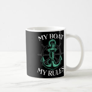 Mijn Boot Mijn Regels Boot Kapitein Anker Varend Z Koffiemok