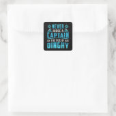 Mijn boot Mijn regels Boot Zeilboot Zeilboot Vierkante Sticker (Tas)
