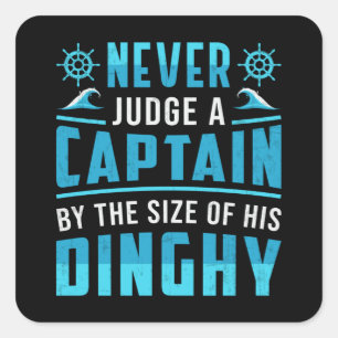 Mijn boot Mijn regels Boot Zeilboot Zeilboot Vierkante Sticker