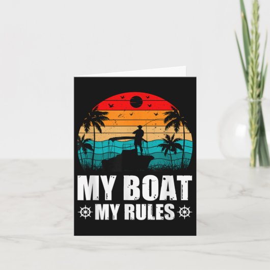 Mijn boot, mijn regels, kapitein van de boot, kapi kaart (Voorkant)
