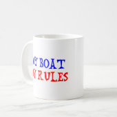 mijn boot, mijn regels koffiemok (Voorkant links)