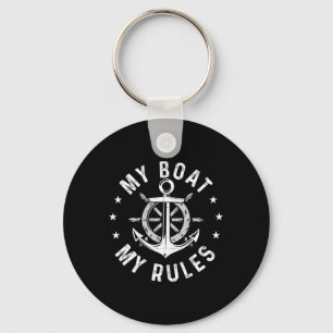 Mijn Boot Mijn Regels - Varend Zeilboot Kapitein M Sleutelhanger