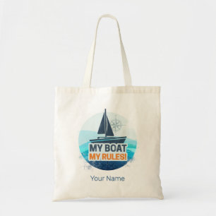 Mijn boot Mijn regels voor kapitein of schipper Vi Tote Bag