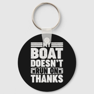 Mijn boot vaart niet op Bedankt die zelf met een g Sleutelhanger