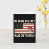 Mijn boot vaart niet op Bedankt Funny Boating Us V Kaart (Gele Bloem)