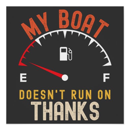 Mijn boot vaart niet op Bedankt Perfect Poster (Voorkant)