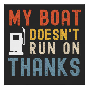Mijn boot vaart niet op bedankt shirt perfect poster