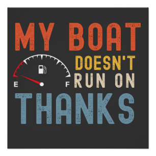 Mijn boot vaart niet op bedankt shirt perfect poster