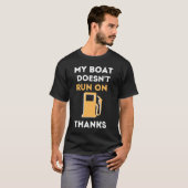 Mijn boot vaart niet op Bedankt T-shirt (Voorkant volledig)
