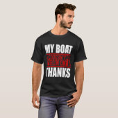 Mijn boot vaart niet op Bedankt T-shirt (Voorkant volledig)