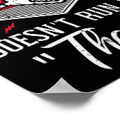 Mijn boot vaart niet op Bedankt tankfunny boat M Poster (Hoek)