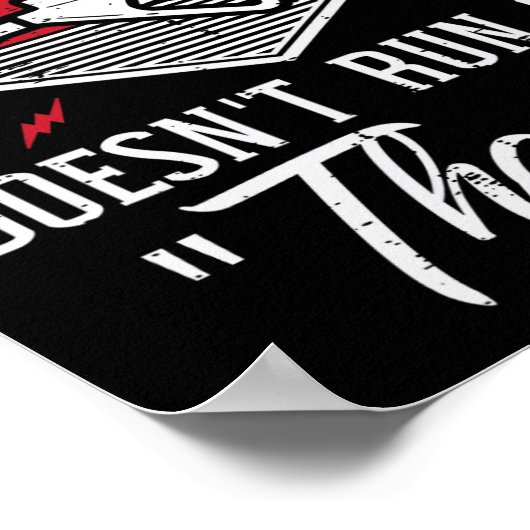 Mijn boot vaart niet op Bedankt tankfunny boat M Poster (Hoek)