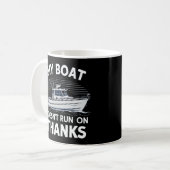 Mijn boot vaart niet op booteigenaren koffiemok (Voorkant links)