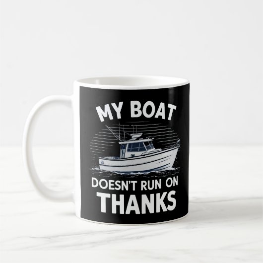 Mijn boot vaart niet op booteigenaren koffiemok (Links)