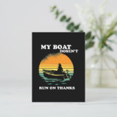 Mijn boot vaart niet op dank je wel briefkaart (Staand voorkant)
