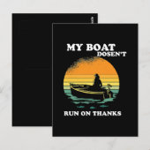 Mijn boot vaart niet op dank je wel briefkaart (Voorkant / Achterkant)