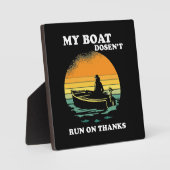 Mijn boot vaart niet op dank je wel fotoplaat (Voorkant)