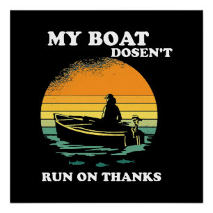 Mijn boot vaart niet op dank je wel perfect poster
