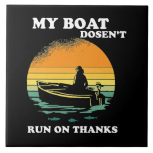 Mijn boot vaart niet op dank je wel tegeltje