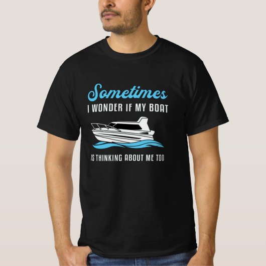 Mijn Boot Zeilboot Bootjacht Cruise Schip Sailor T-shirt (Voorkant)