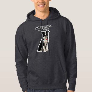Mijn Border Collie Zit Vast Aan Mij Hond Liefhebbe Hoodie