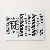 Mijn "Boring Lockdown Life" - Grappig pandemisch G Legpuzzel (Horizontaal)