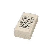 Mijn "Boring Lockdown Life" - Grappig pandemisch G Rubberstempel (Stempel)