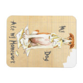 Mijn Borzoi Ate Mijn thuiswerk Magneet (Horizontaal)