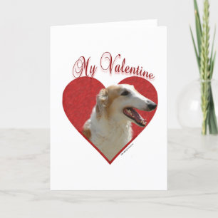 Mijn Borzoi Valentijn Feestdagen Kaart