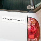 MIJN BOS IS EEN JEWSE CARPENTER BUMPERSTICKER (Op Truck)