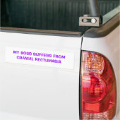 MIJN BOSSEN KUNNEN VAN CRANIALE RECTUMASIË. BUMPERSTICKER (Op Truck)