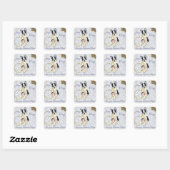 Mijn Boston Terrier Ate My Lesson Plan Vierkante Sticker (Vel)