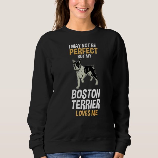 Mijn Boston Terrier houdt van me Trui (Voorkant)