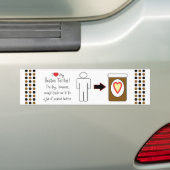 Mijn Boston Terrier houdt van Peanut Butter Bumpersticker (Op auto)