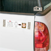 Mijn Boston Terrier houdt van Peanut Butter Bumpersticker (Op Truck)