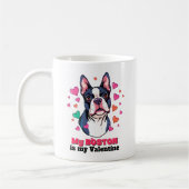 Mijn Boston Terrier is mijn Valentijn Schattige Fu Koffiemok (Links)