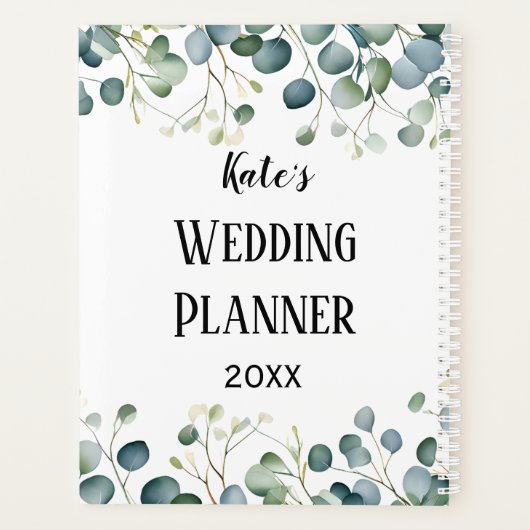 Mijn botanische Wedding Planner eucalyptus organis (Achterkant)