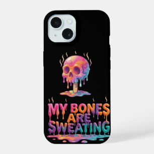 Mijn botten zweten – Smeltende ijslolly schedel iPhone 15 Case