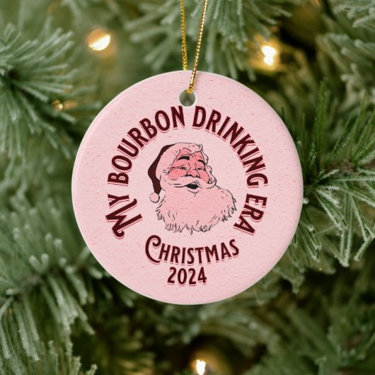 Mijn bourbon drink tijdperk keramisch ornament (Boom)