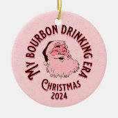 Mijn bourbon drink tijdperk keramisch ornament (Voorkant)