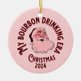 Mijn bourbon drink tijdperk keramisch ornament