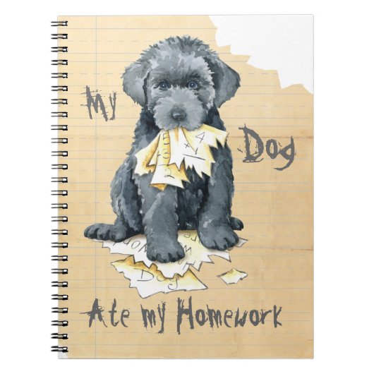 Mijn Bouvier Ate My Homework Notitieboek (Voorkant)