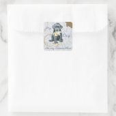 Mijn Bouvier Ate My Lesson Plan Square Sticker (Tas)