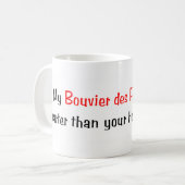 Mijn Bouvier des Flandres is slimmer... Mok (Voorkant links)