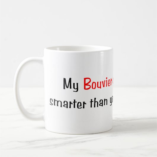 Mijn Bouvier des Flandres is slimmer... Mok (Links)