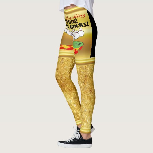 Mijn bowling/drink teamstenen leggings (Links)