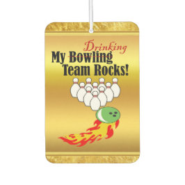 Mijn bowling/drink teamstenen luchtverfrisser