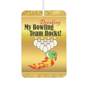 Mijn bowling/drink teamstenen luchtverfrisser