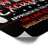 Mijn Bowling Excuses Fun Bowling Poster (Hoek)