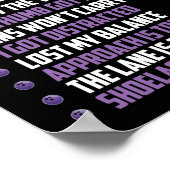 Mijn Bowling Excuses Poster (Hoek)